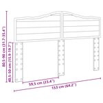 vidaXL Tête de lit Chêne brun 150 cm Bois d'ingénierie