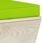 vidaXL Salon de jardin palette 7 Pièces avec coussins bois d'épicéa