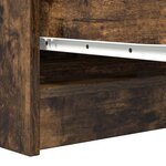 vidaXL Buffet chêne fumé 100x35x76 cm bois d'ingénierie