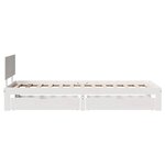 vidaXL Cadre de lit avec tiroirs sans matelas blanc 75x190 cm