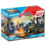 Playmobil - 70817 - starter pack policier et démineur
