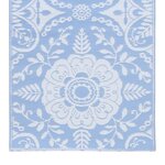 vidaXL Tapis d'extérieur ARAKIL Bleu azuré 80x150 cm PP
