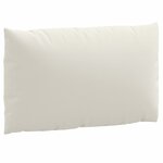 vidaXL Coussins de palette lot de 3 crème mélangé tissu