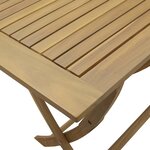 vidaXL Ensemble à manger de jardin 5 Pièces Bois d'acacia solide