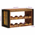 vidaXL Étagère à vin Marron 100 x 45 x 33 cm Bois récupéré massif