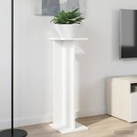 vidaXL Support de Plante 2 pièces Blanc 25 x 25 5 x 80 5 cm