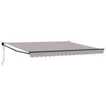 Store rétractable automatique vidaXL gris clair 400x300 cm