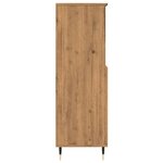vidaXL Buffet haut chêne artisanal 60x36x110 cm bois d'ingénierie