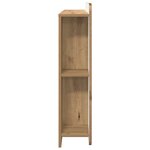 vidaXL Cabinet de Tête de Lit Chêne artisanal 80 cm Bois d’ingénierie