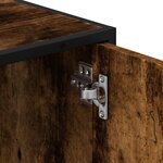 vidaXL Armoire de lavabo de salle de bain chêne fumé 65x33x60 cm