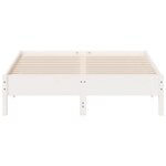 vidaXL Cadre de lit sans matelas blanc 140x200 cm bois de pin massif