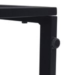 vidaXL Mobilier de jardin Noir Aluminium