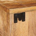 vidaXL Table de chevet Marron 35 x 33 x 48 cm Bois de mangue massif