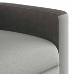 vidaXL Fauteuil de massage inclinable gris nuage tissu