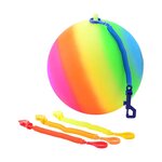 Johntoy 29621 - Balle arc-en-ciel  taille 5  avec fixation