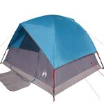 vidaXL Tente familiale à dôme 6 personnes bleu imperméable