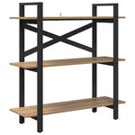 vidaXL Étagère Chêne artisanal 100 x 33 5 x 102 cm Bois d'ingénierie