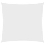 vidaXL Voile de parasol Tissu Oxford carré 6x6 m Blanc