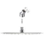 vidaXL Pomme de douche plongeante 2 Pièces Acier inoxydable Ø 30 cm