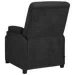 vidaXL Fauteuil de massage noir tissu microfibre