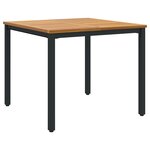 vidaXL Ensemble de salle à manger de jardin 5 pièces en bois massif d'acacia et métal