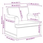 vidaXL Canapé 2 Pièces Crème 162 x 80 x 85 cm tissu