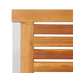 Ensemble de jardin 7 pièces en bois massif d'acacia vidaXL