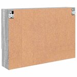vidaXL Armoire Miroir Gris Sonoma 80 x 17 x 55 cm Bois d'ingénierie