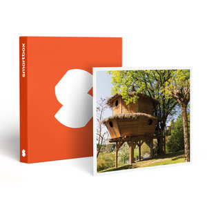 SMARTBOX - Coffret Cadeau Séjour insolite près d'Aurillac : 2 jours en cabane dans les arbres avec bain bouillonnant -  Séjour