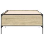 vidaXL Cadre de lit Chêne Sonoma 80 x 200 cm Bois d'ingénierie