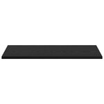 vidaXL Planches de rangement - Lot de 4 en chêne noir  60x30x1 5 cm  faites en bois d'ingénierie