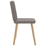 vidaXL Chaises à manger lot de 4 taupe tissu