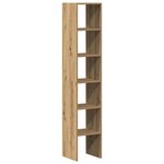 vidaXL Bibliothèques 2 Pièces empilable chêne artisanal bois d'ingénierie