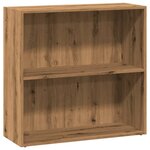 vidaXL Bibliothèque chêne artisanal 80x30x77 cm bois d'ingénierie