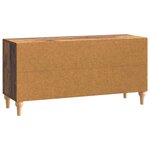 vidaXL Meuble TV Bois ancien 102 x 34 5 x 50 cm Bois d'ingénierie