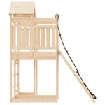 vidaXL Maisonnette de jeu avec mur d'escalade bois massif de pin