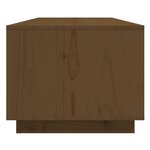 vidaXL Table basse Marron miel 110x50x40 cm Bois massif de pin