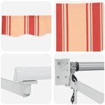 vidaXL Auvent Rétractable Jaune et Orange 300 x 250 cm