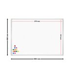 Tableau magnétique wattshiteboard mural 60 x 90cm 12 aimants inclus tableau affichage 16_0002492