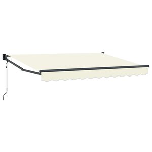vidaXL Auvent rétractable électrique Crème 3 5 x 2 m