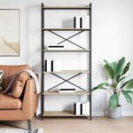 vidaXL Bibliothèque Chêne sonoma 80 x 30 x 188 cm Bois d'ingénierie