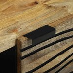 vidaXL Table basse Marron et Noir 80 x 50 x 40 cm