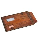 Lot de 100 enveloppes carton b-box 4 imprimée bois format 250x353 mm