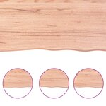 vidaXL Étagère murale marron clair 100x20x6cm bois chêne massif traité