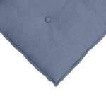 vidaXL Coussin de Dos Bleu 80 x 50 cm Tissu en velours côtelé