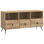 vidaXL Meuble TV 102 x 34 5 x 50 cm Chêne artisanal Bois d'ingénierie