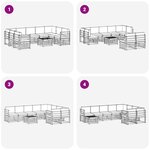 vidaXL Ensemble de canapés d'extérieur 10 pc Blanc et gris clair