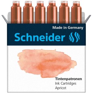 Cartouche d'encre Apricot Boîte 6 pièces x 10 SCHNEIDER