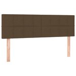 vidaXL Sommier à lattes de lit avec matelas Marron foncé 140x200 cm