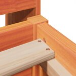 vidaXL Cadre de lit sans matelas cire marron 100x200cm bois pin massif